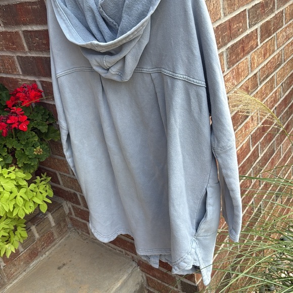 Free People Light Blue Hooded Jacket - Picture 13 of 16